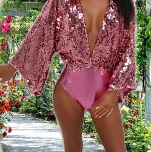 Pink Sequin Top